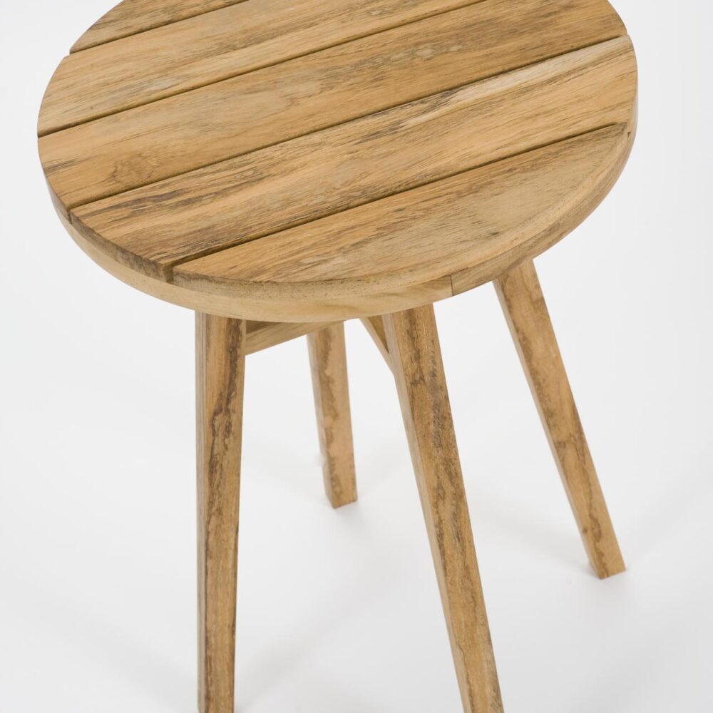 kinsale 40cm occasional table - teak - top detail