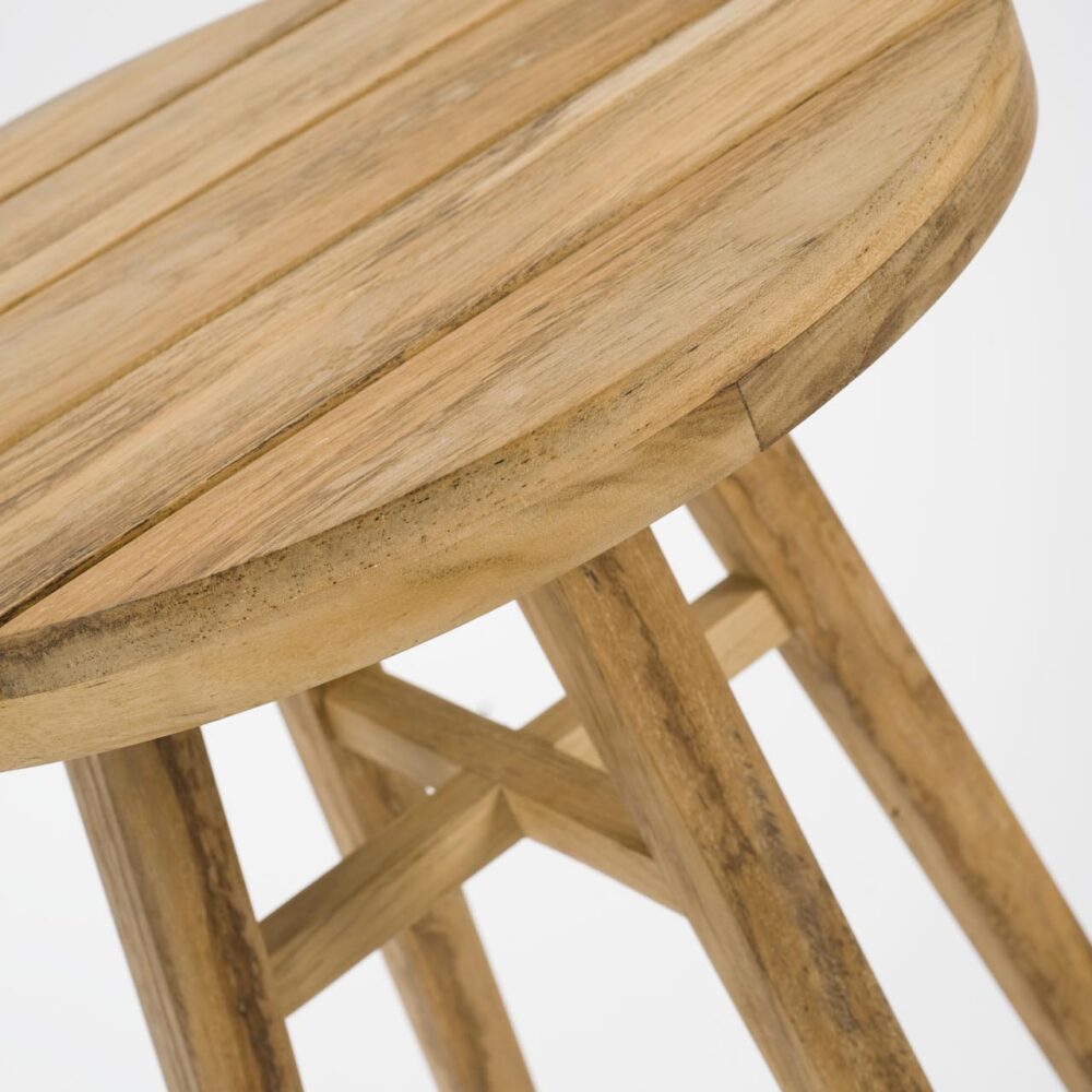 kinsale 40cm occasional table - teak - top detail