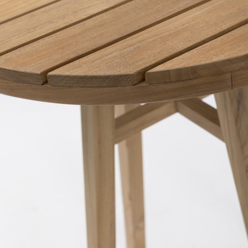 kinsale 50cm occasional table - teak top detail