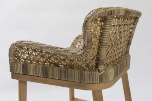 madagascar barstool - arabica weave detail