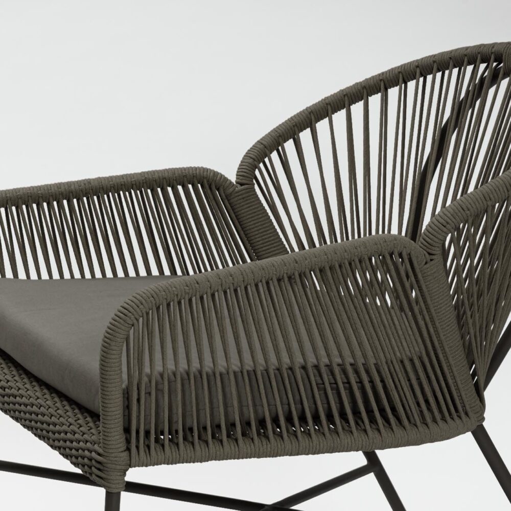 miyako easy chair pad - slate made to order pad