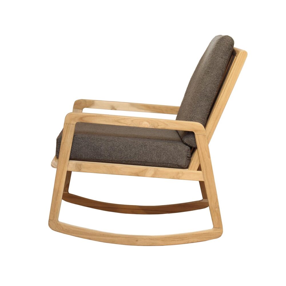 palm springs rocking chair - teak / upholstered