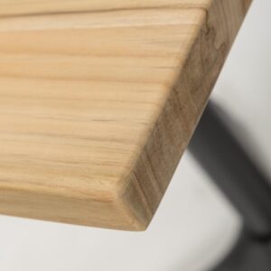 canteen 70cm sq table top - detail of wooden table top