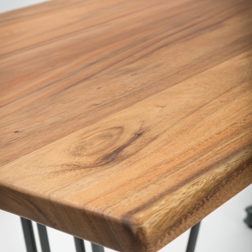 canteen wooden table top - rectangular detail