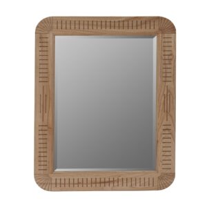 Cleopatra Wooden Mirror - with carved detail - art-deco inspired mirror