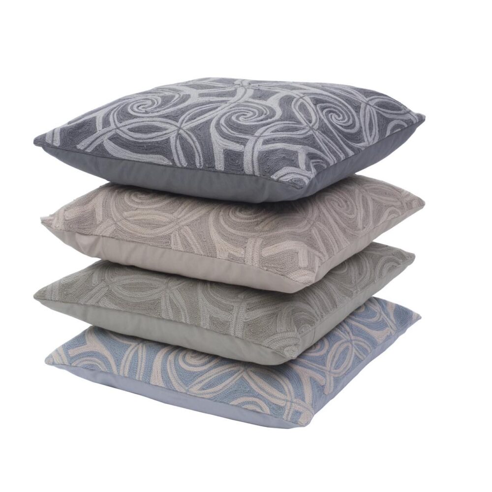 crewel cushion covers - four colours available