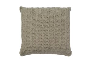 45cm crochet cushion cover - prairie green