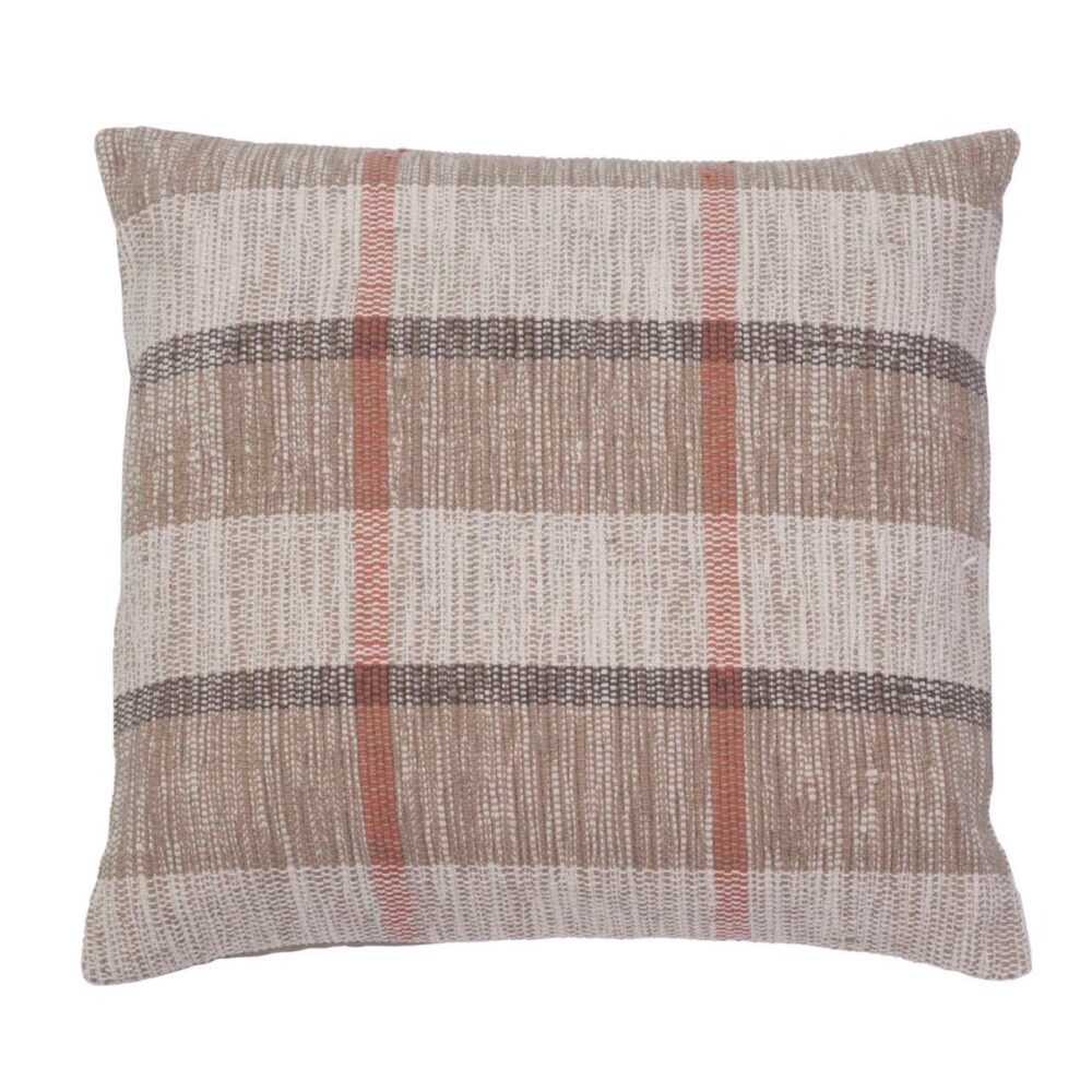 elements 45cm cushion cover - dune - checked cushion cover