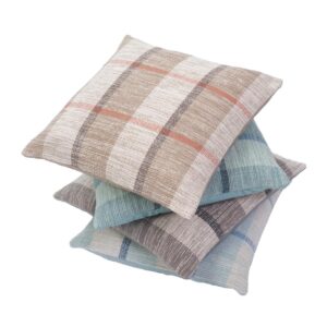 elements cushion covers - check fabric - four colours available.