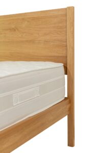 guest oak bed frame - detail