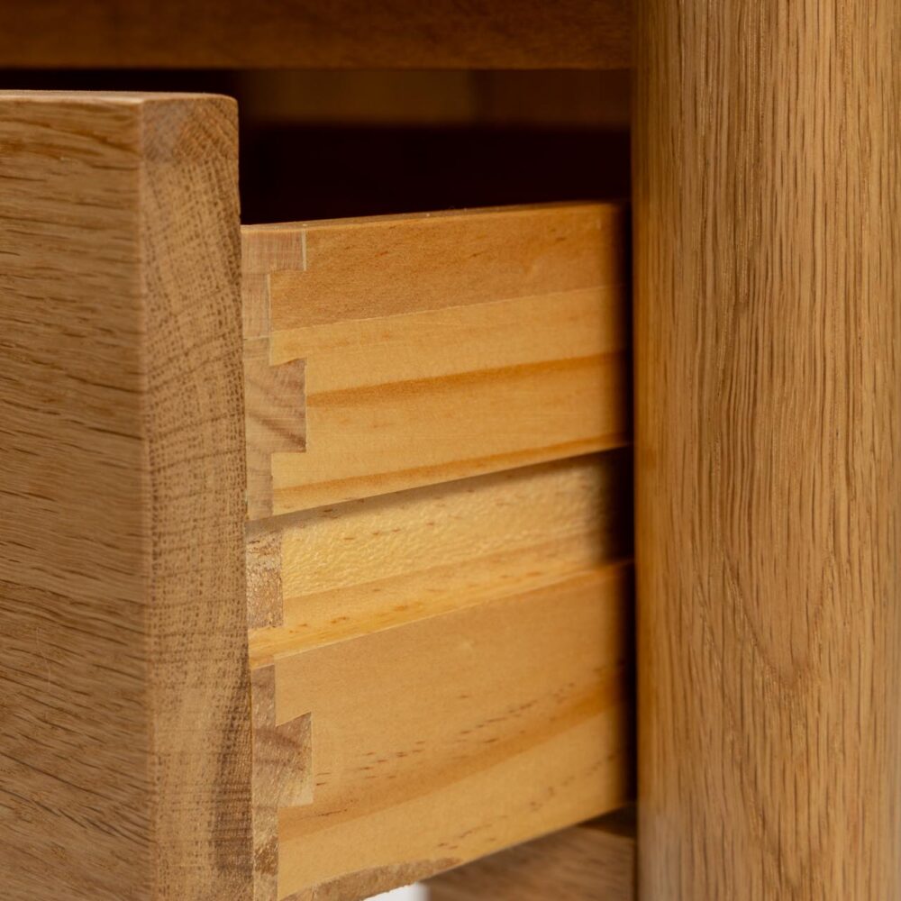 guest bedside table drawer detail