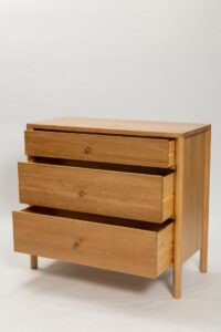 guest oak chest of drawers - drawers open