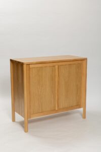 guest oak chest of drawers - rear view