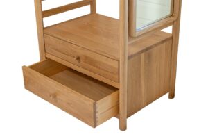 guest wardrobe drawer detail - oiled oak