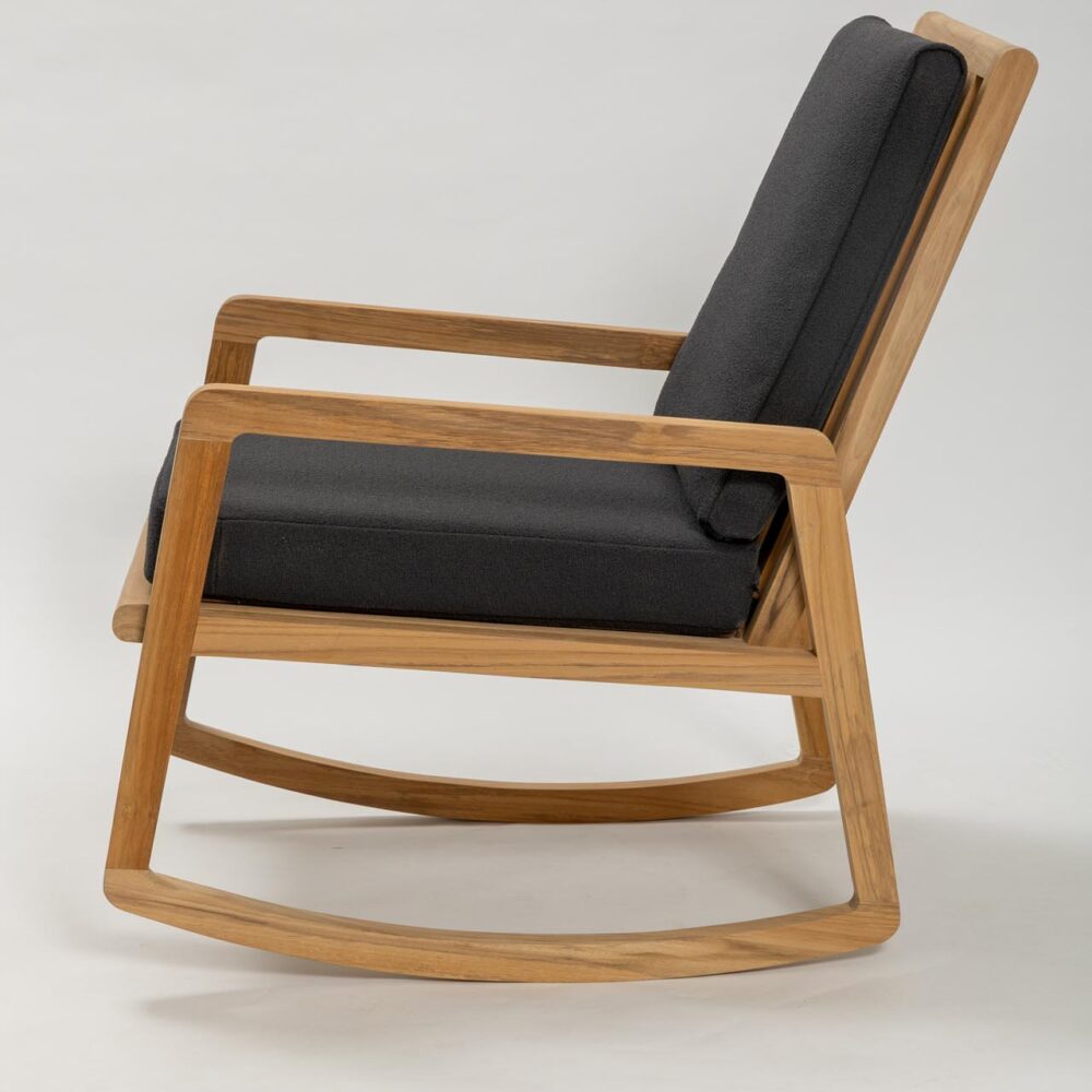 palm springs upholstered rocking chair - profile