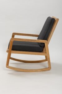 palm springs upholstered rocking chair - profile