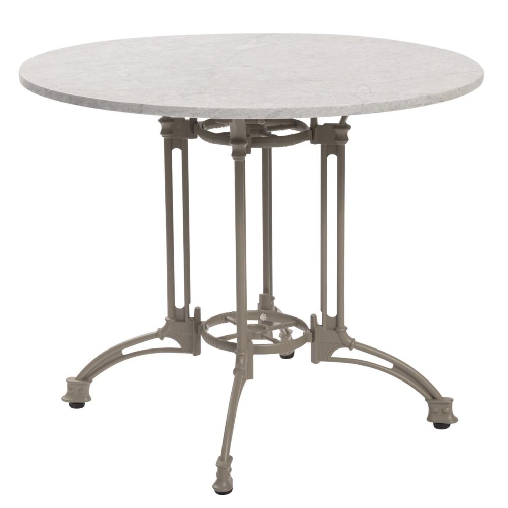 pigalle large table base - kubu & carrara 90 table top