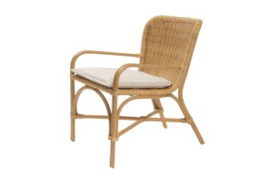 rapallo rattan easy chair - with seat pad