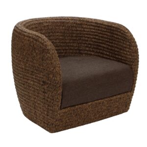 tubby indoor armchair - fantechi weave with upholstered seat