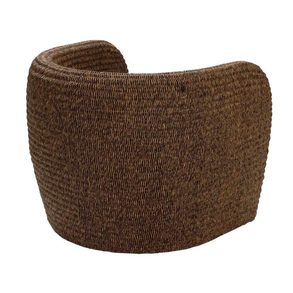 tubby indoor armchair - fantechi weave with upholstered seat