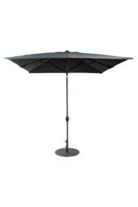 aluminium parasol - 2.5m square - anthracite