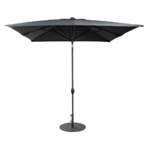 aluminium parasol - 2.5m square - anthracite