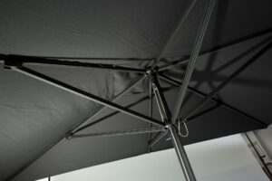 aluminium parasol - 3 x 2m rectangular - anthracite - frame details