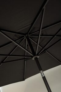 aluminium parasol - 3m diameter - anthracite - frame details
