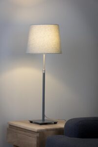 baltic table lamp base - dark grey - shown with the 25/20 grey shade