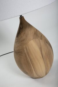 bulb wooden table lamp base large - detail