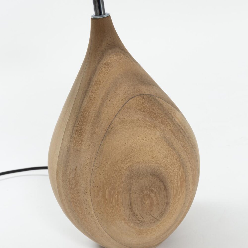 bulb wooden table lamp base medium - detail