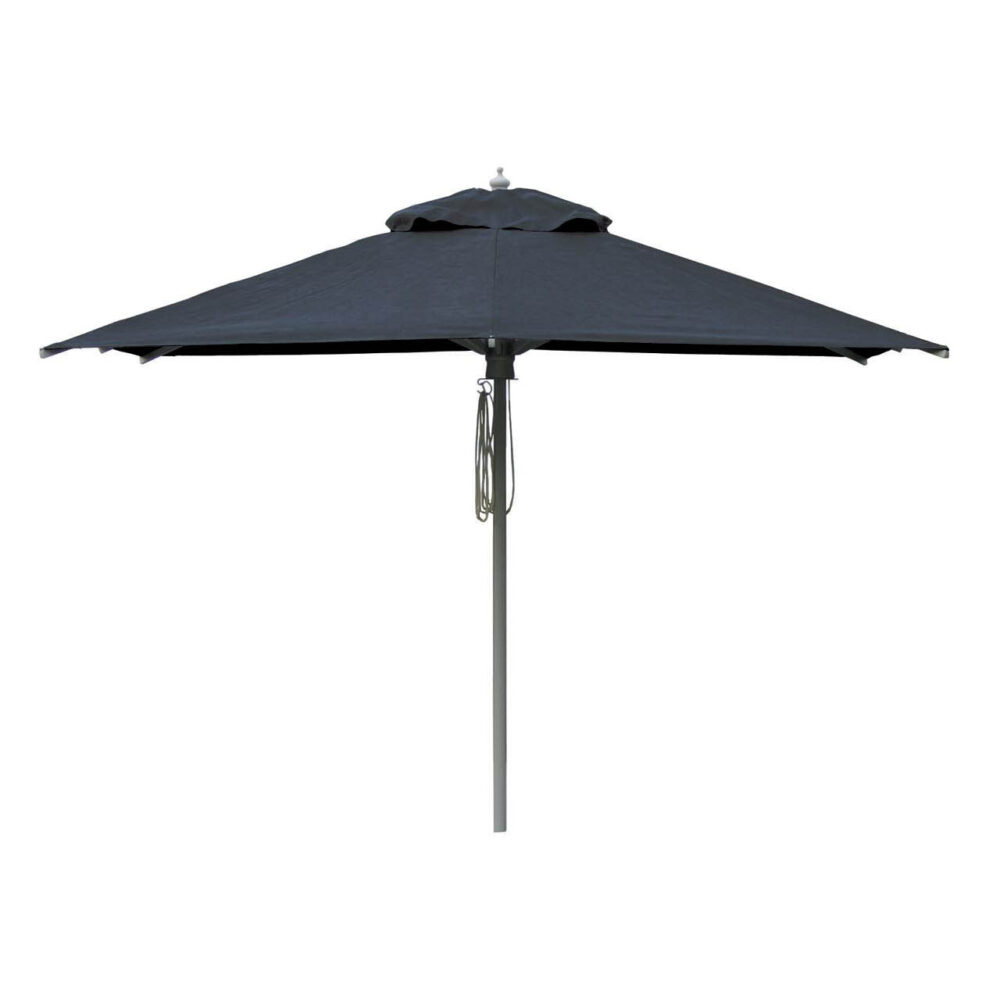 deluxe aluminium parasol - black