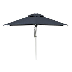 deluxe aluminium parasol - black