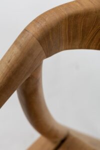 dessau outdoor dining chair - teak - detai