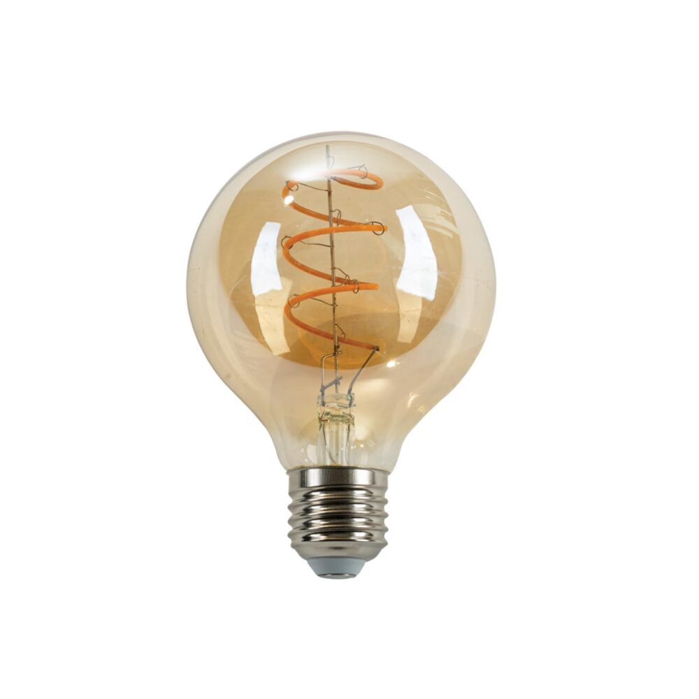 led globe bulb - 80mm dia. - filament style led bulb - e27 - 3w