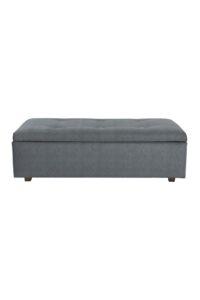 marylebone upholstered storage table - made to order upholstered storage table with lined interior.