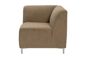 mode sectional seating - corner unit - upholstered in the uk - shown in pelage clay