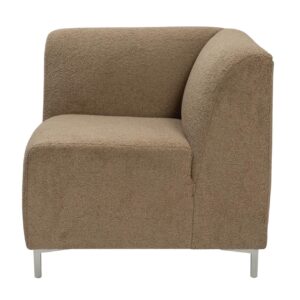 mode sectional seating - corner unit - upholstered in the uk - shown in pelage clay
