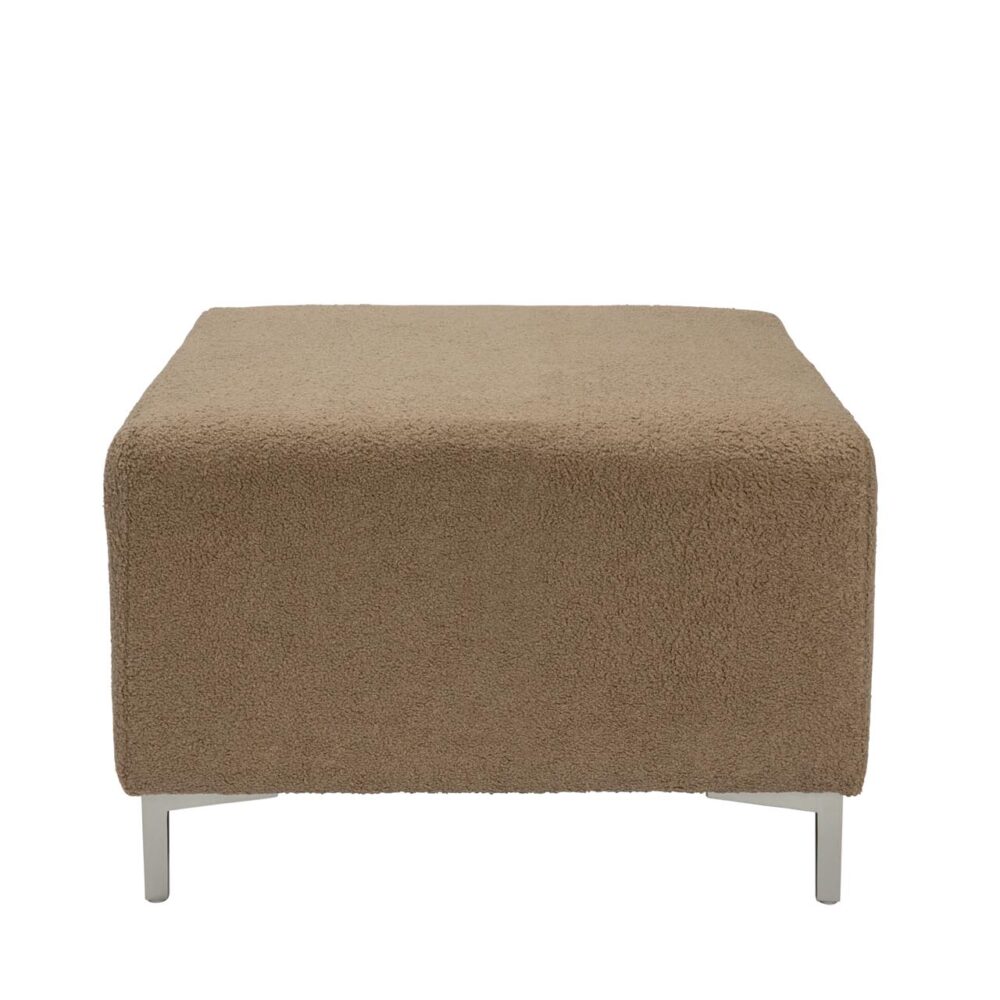 mode sectional seating - footstool - upholstered in the uk - shown in pelage clay