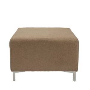 mode sectional seating - footstool - upholstered in the uk - shown in pelage clay