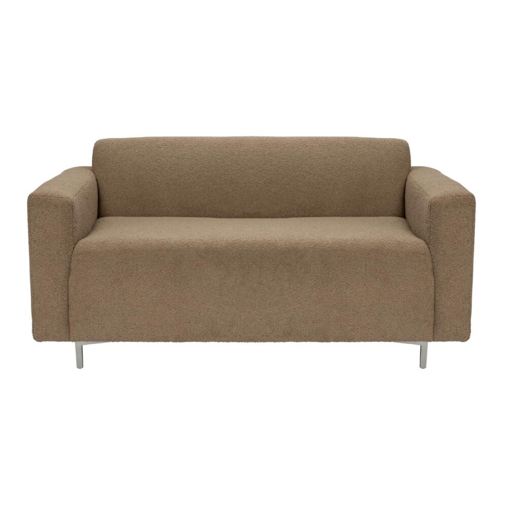 mode sectional seating - double unit with two arms (sofa) - upholstered in the uk - shown in pelage clay