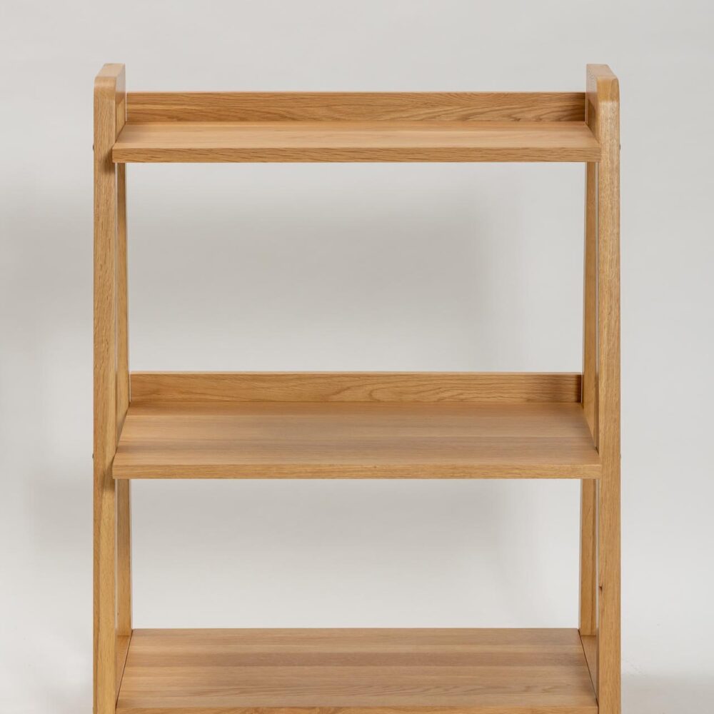 totem low shelf unit - wooden shelving unit in oiled oak