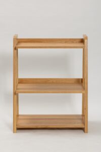 totem low shelf unit - wooden shelving unit in oiled oak