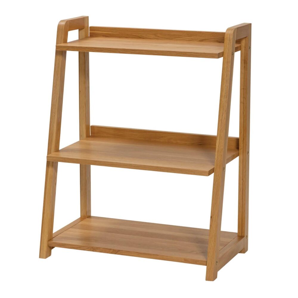 totem low shelf unit - wooden shelving unit in oiled oak