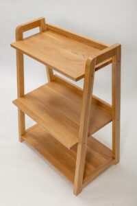 totem low shelf unit - wooden shelving unit in oiled oak