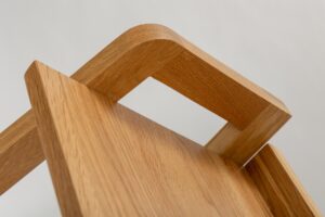 totem low shelf unit - wooden shelving unit in oiled oak
