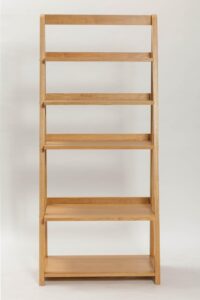 totem tall shelf unit - wooden shelving unit in oiled oak