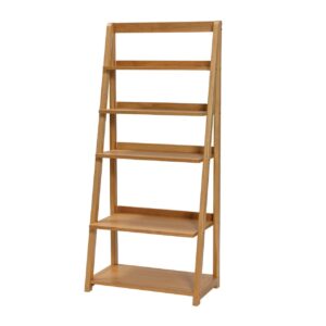 totem tall shelf unit - wooden shelving unit in oiled oak