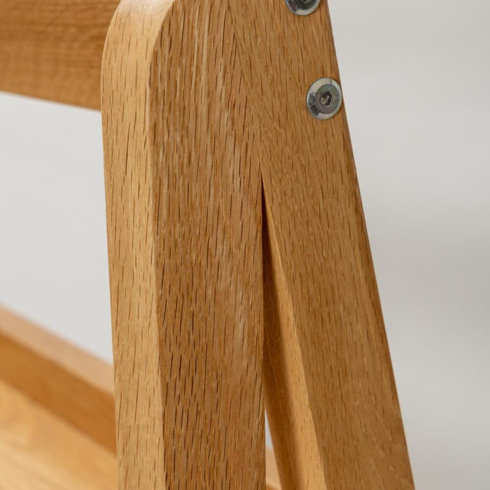 totem tall shelf unit - wooden shelving unit in oiled oak