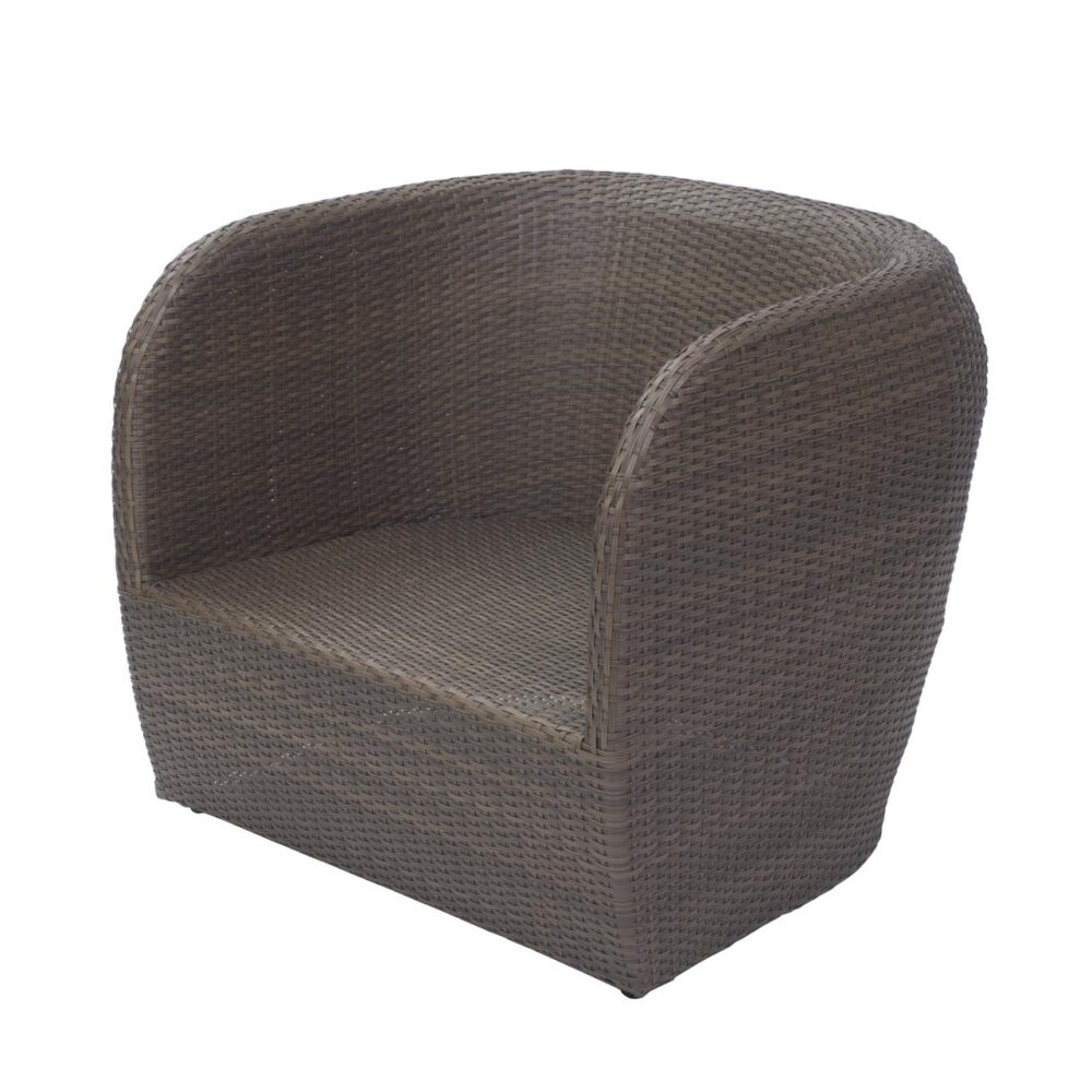 tubby outdoor armchair - synthetic summergrass weave
